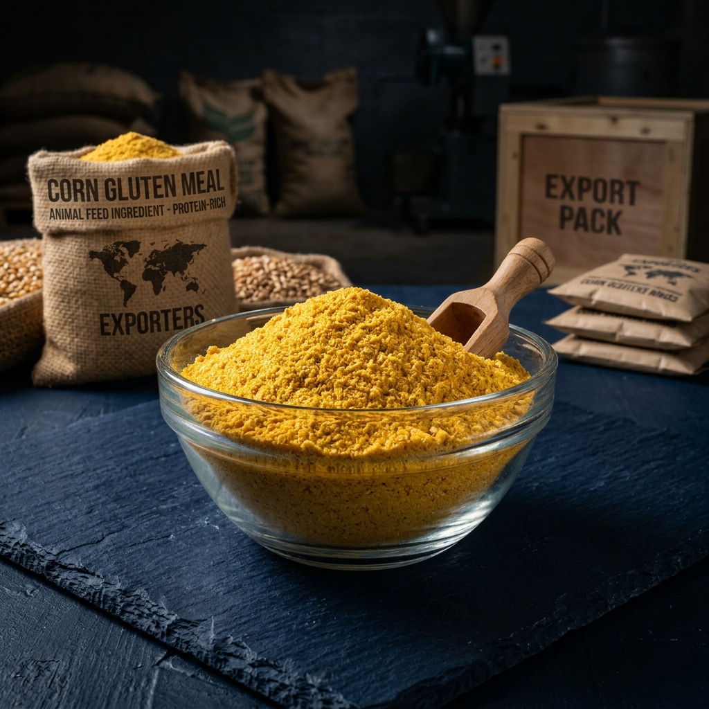 Corn gluten meal - Export from India by AMBAVI PVT LTD